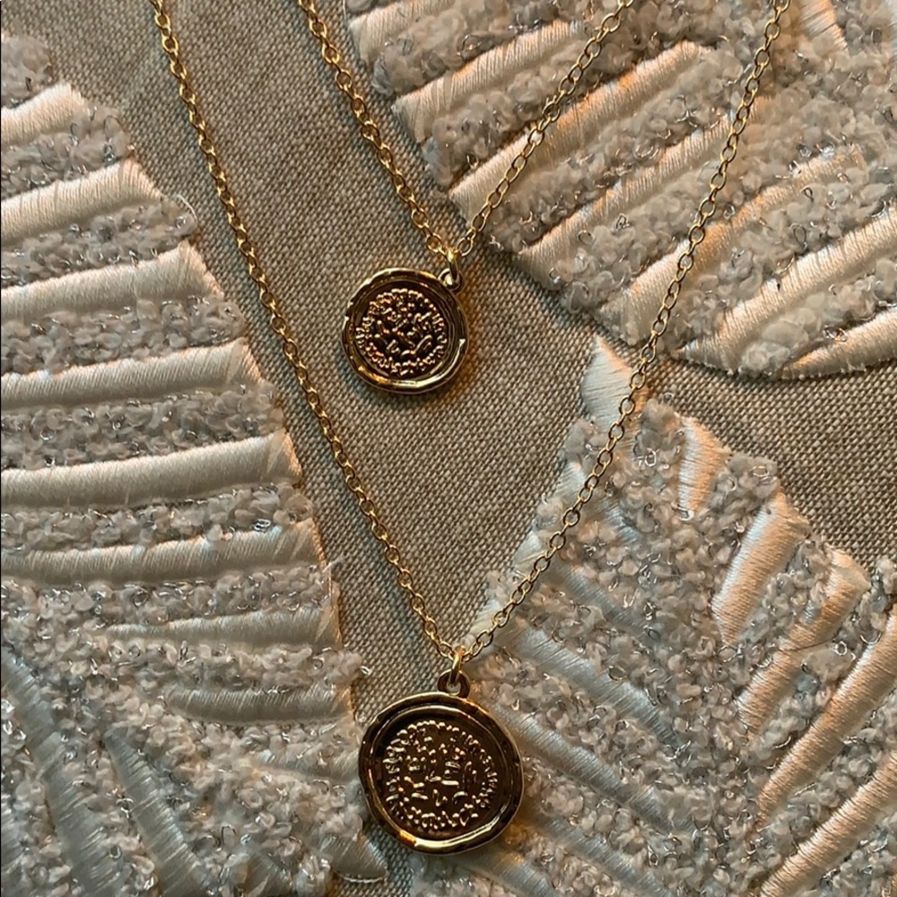 Coin necklace. Unknown brand